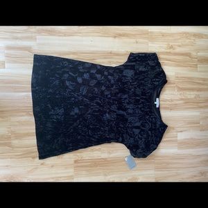 Vanity room crushed velvet t shirt dress